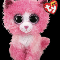 Reagan Cat with pink curly hair Regular